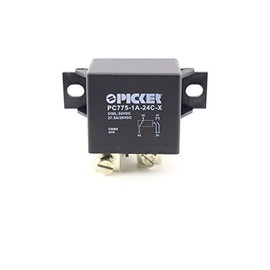 PC775-1A-24C-X | 50 Amp 24 VDC Automotive High Current Power Relay, SPST-NO 24 VDC Coil with Bifurcated Contacts | Cross TE V23232-D0002-X008 & Bosch 332002150 & 0332002155