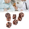 7pcs Metal Dice Set Exquisite Square Inlaid Skull Pattern Dice