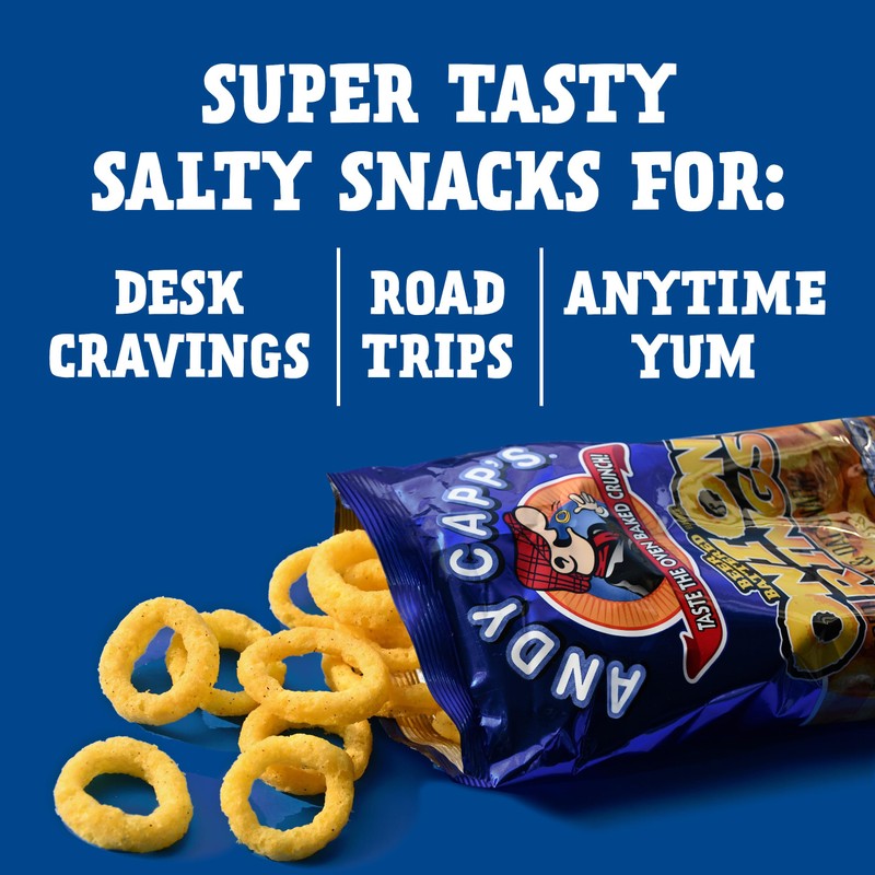 Andy Capp's Beer Battered Onion Rings Baked Oat and Corn