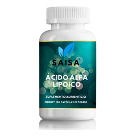 Ácido Alfa Lipoico | 600 Mg por porción | 120 Cápsulas | Saisa Herbal | Antioxidante Potente | Protección Celular | Suplemento Natural
