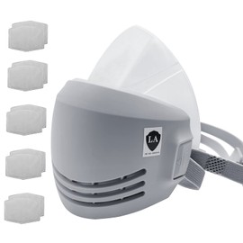 Reusable Breathable Mask with 10 Filters - Respirator Mask Half Mask for Woodworking, Welding, Polishing and Work Protection