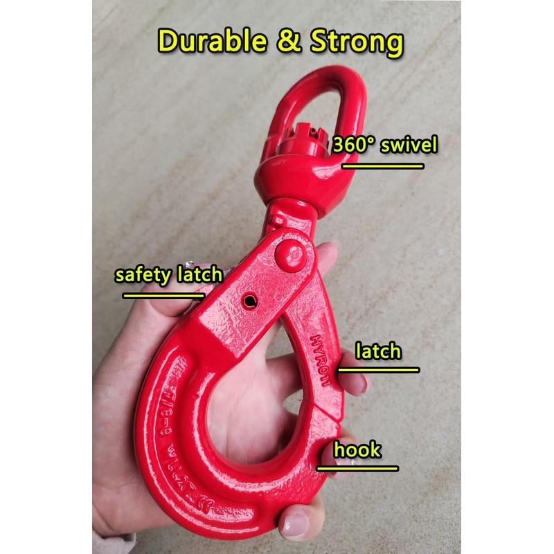 Heavy Duty Swivel Lifting Hook - 4410 lbs Capacity -