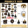 Black Gold 70th Brithday Party Decorations for Women Men,Giant Inflatable