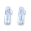 2 x Acrylic Snuff Dispensers Clear Dispensers Batcher in Length