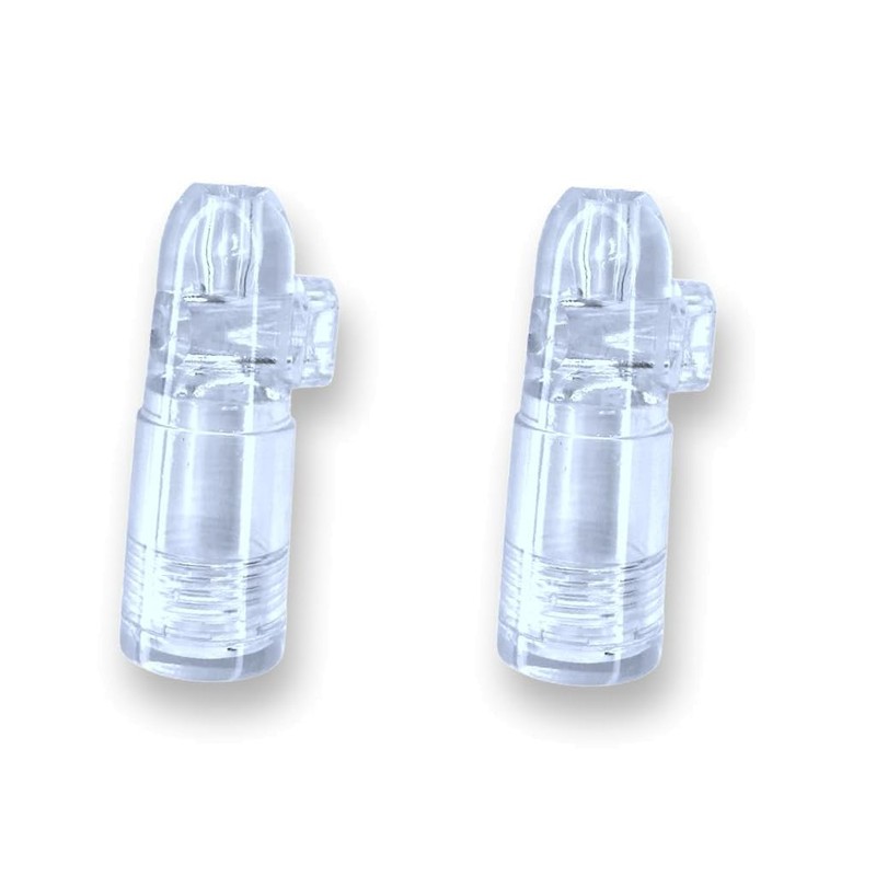 2 x Acrylic Snuff Dispensers Clear Dispensers Batcher in Length