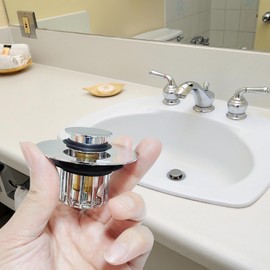 COAMANUG Bathroom Sink Stopper | Shower Drain Hair Catcher | Pop-up Sink Drain Stopper | Drain Protector for 1-3/8 to 1-1/2 to 1-3/4" Sink Drain Hole