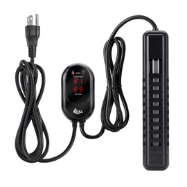 AQQA Submersible Aquarium Heater,100W/200W/300W/500W/800W/1000W/1200W Fish Tank Heater,External Temperature Controller LED Temperature Display,Suitable for Saltwater and Freshwater(200W)
