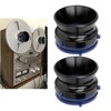 1 Pair NAB Hub Adapters Polished Aluminum Alloy Universal Loading