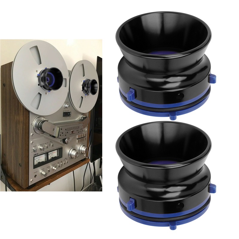 1 Pair NAB Hub Adapters Polished Aluminum Alloy Universal Loading