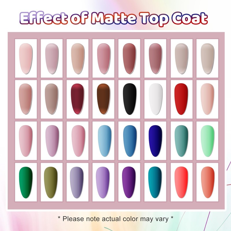 36Pcs Gel Nail Polish Kit with U V Light Crystal