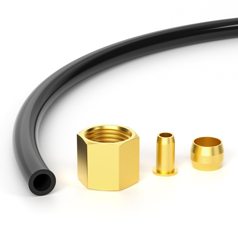 GASHER 10Pcs 24Inch Air Compressor Unloader Tube Kit, Contains 1/4"