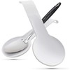 2 Spoon Rest White Red Plastic Spoon Rests for Kitchen