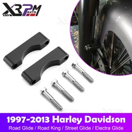 CB 21" 23" 26" Front Wrap Fender Spacers Mount Kit For 1997-2013 Harley Touring