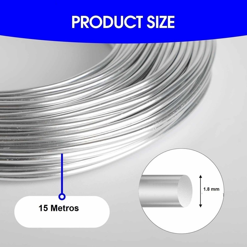 TECHZOCO Galvanized Iron Wire, Flower Wire, Craft Wire, Roll of