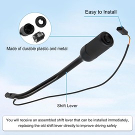 Transmission Gear Shifter Lever Fit for Ford F150 F250 F350 F53 F59 Bronco 1992-1997 Replace F4TZ-7210-B F2TZ-7210-F with Overdrive Switch Kit