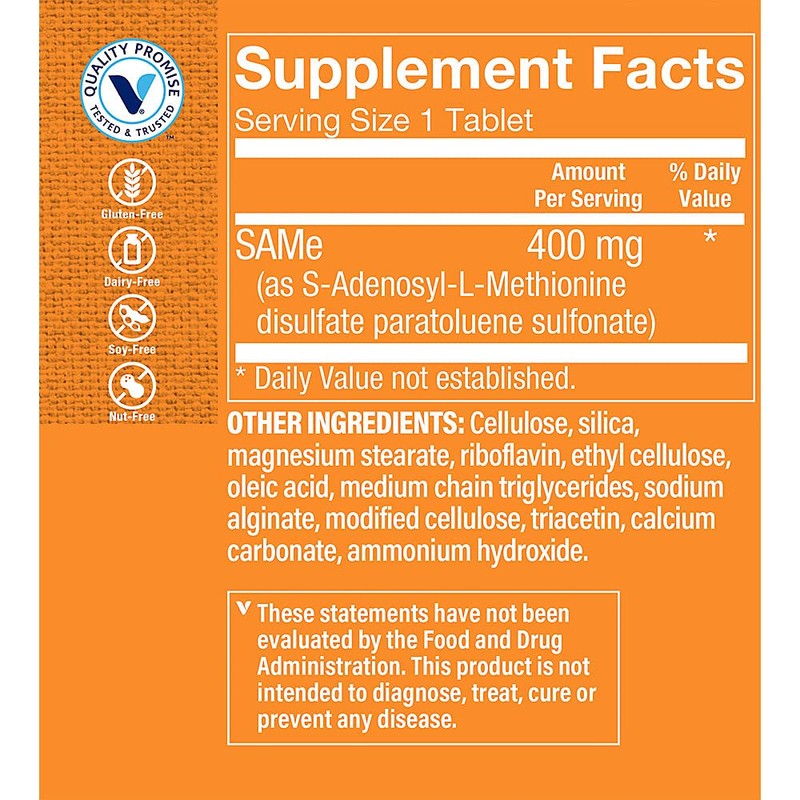 The Vitamin Shoppe SAM-e - 400 MG (60 Tablets)