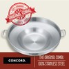Concord Stainless Steel Comal Frying Bowl Cookware (22"), silver (S4008