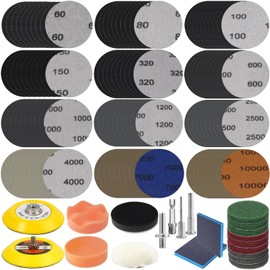 141 Pcs Sanding Discs Sanding Pads for Drill, Wet and Dry Sanding Machine for Dremel, Drill Sanding Attachment & Drum Sander Sponge Set, Sanding Bits Accessories for Resin, Wood, Metal and Jewelry