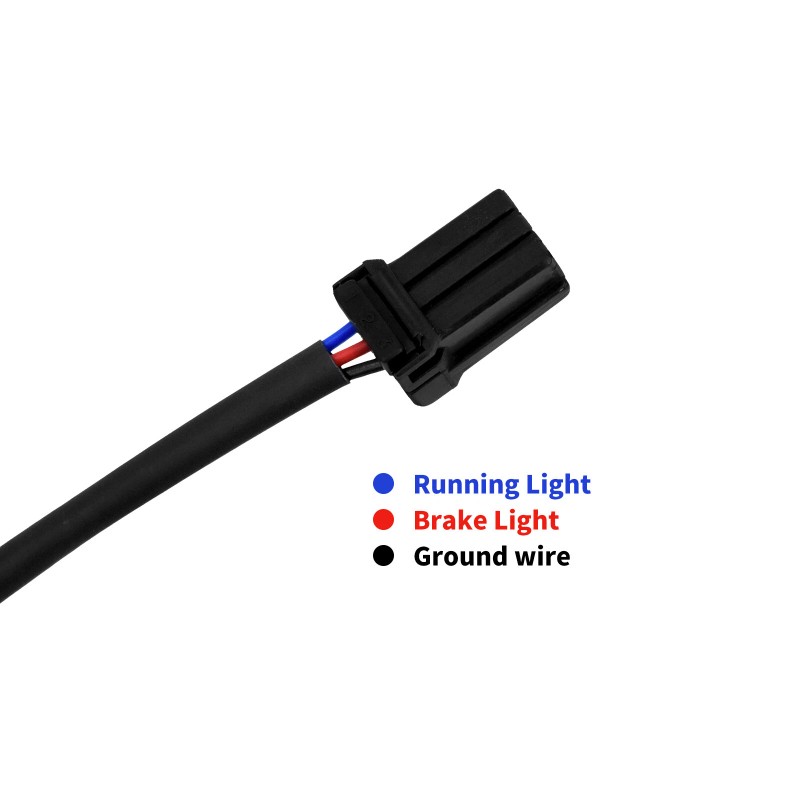 YHMTIVTU Red LED Fender Blades Brake Running Tail Light Fit