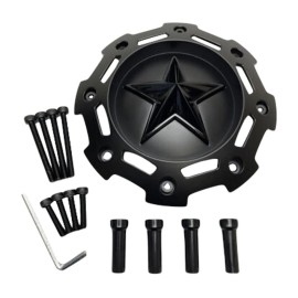 KMC XD Series 811 Matte Black Wheel Center Cap W/Riser & Screws SC-198 SC-190
