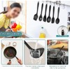 IMLUCKY - Juego de Utensilios de Cocina Negros - Herramientas