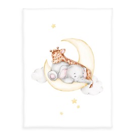 Herding Baby Best Microfibre Blanket Sleeping on the Moon 75 x 100 cm 100% Polyester Twin