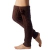 iB-iP Women's Ballet Dancer Aerobic Cute Thermal Leg Warmers, brown