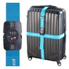PEARL CROSS STRAPS: TSA Certified Suitcase Strap with Combination Lock