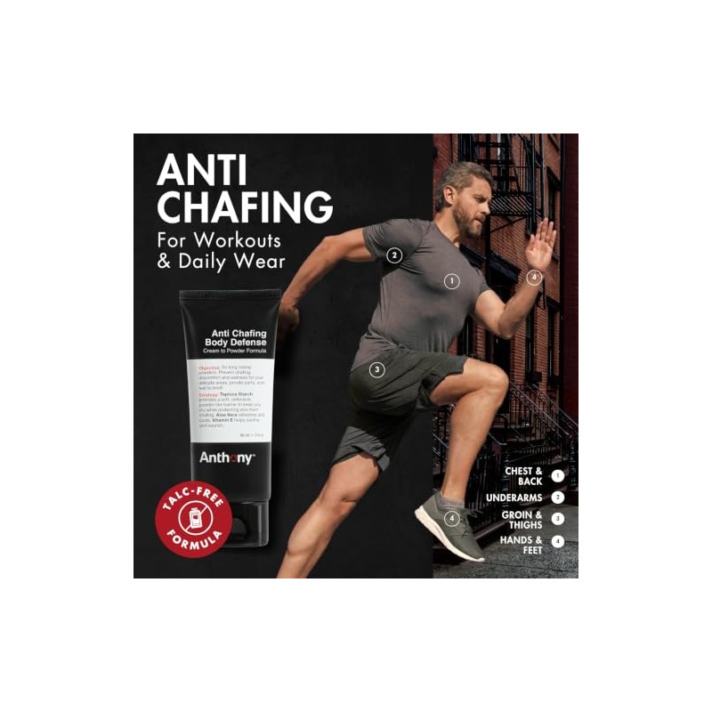 Anthony No Sweat Body Defense, 3 Fl Oz