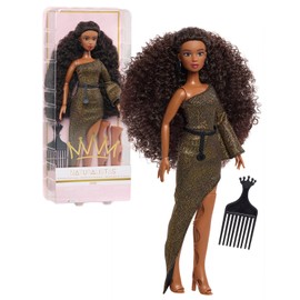 Purpose Toys Naturalistas “Crown Collection” 11.5-inch Dayna Fashion Doll with 3C Textured Hair and Medium Brown Skin Tone