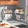 MAYZOLOP Paper Towel Holder with Shelf, One Hand Tear, Paper