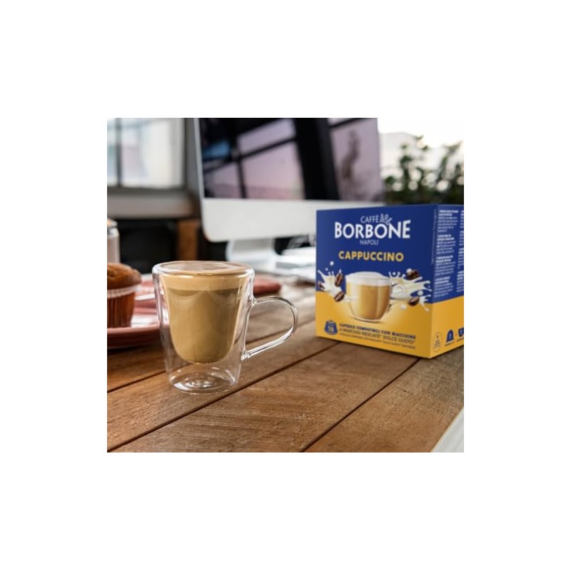 Caffè Borbone Cappuccino - 16 Capsule - Compatibili con macchine