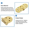 INCREWAY 4 Pack Solid Brass Round Edge Folding Hinges Sewing