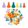 FRUHLING Pack of 50 Colourful Knitting Needles Point Protection Mesh