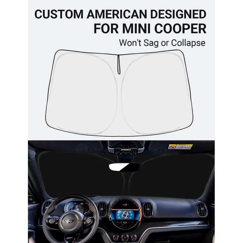 Proadsy Front Windshield Sun Shade Foldable Sunshade Protector Custom Fit
