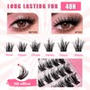 DIY Eyelash Extensions Set, 8-16 mm, Mixed Fluffy Eyelashes, Individual