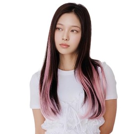Klips Wig, Pitch Pink Hairpiece, Bloody Color, Fresh Tone, Personality Style, Fashion, Cosplay