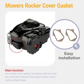 YiYuanG Replacement Engine Rocker Cover Gasket 84006580，595341，591255 Fits Briggs & Stratton 08P502, 093J02, 09P602, 09P702 & Other Mowers Rocker Cover Gasket (Set of 2)