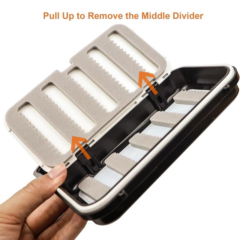 AIMALL Waterproof Fishing Tackle Box – Multi-Layer Fly Hook Storage