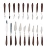 18Pcs Paint Scraper Knife Exquisite Plastic Handle Oil Painting Tool