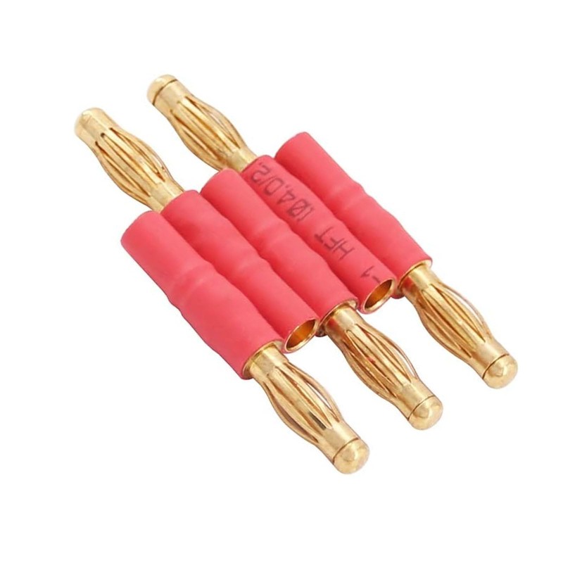 Wmzjnljy 5pcs No Wires 4mm Male to 3.5mm Female Bullet
