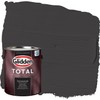 Glidden Total Exterior Paint & Primer All-in-One, Black Magic/Black, Semi-Gloss,