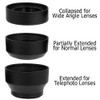 Fotodiox 3-Section Rubber Lens Hood, 52mm
