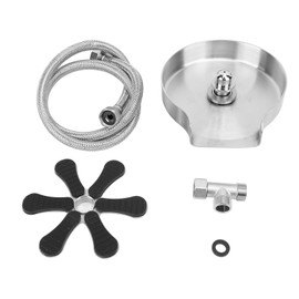 Sink Glass Rinser High Pressure Automatic Cleaning Detachable Stainless Steel Faucet Cup Washer for Home Bar Countertop