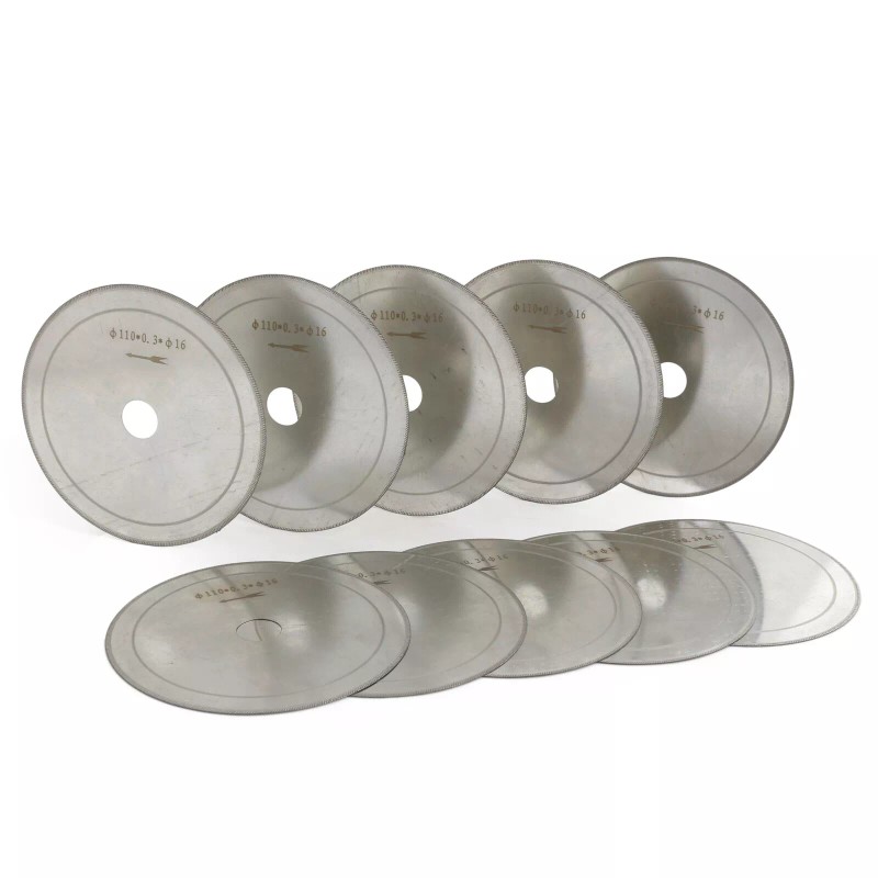 10Pcs 4.5" 110mm Super-Thin Diamond Lapidary Saw Blade Cutting Trim