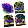 VILLFUL Fish Tank Decor Lifelike Artificial Plants Easy Setup Ideal