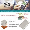 LOUEBICA Stainless Steel Credit Card Wallet RFID Blocking Metal Case
