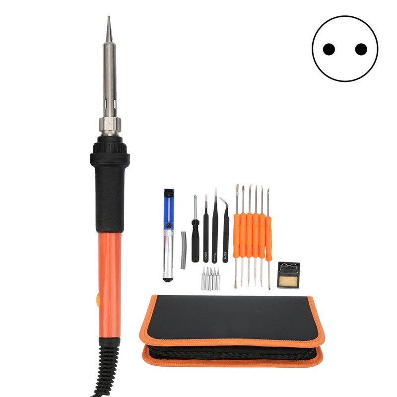 20Pcs Electric Soldering Iron Set Temperature Adjustable Without Switch Welding