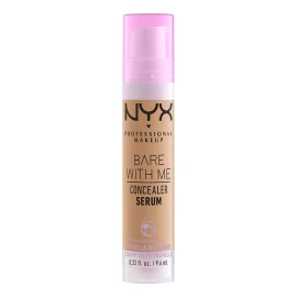 NYX Professional Makeup, Bare With Me Serum Corrector, 9ml. Tono: Medium. Suero corrector que cubre ojeras, manchas e imperfecciones. Cobertura media, hidratación hasta por 24H, fórmula vegana