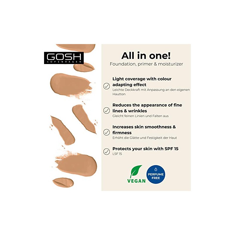 Gosh BB Cream Warm Beige 3 por Gosh